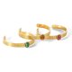 French style vintage style hand decoration  stainless steel inlaid bracelet