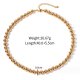 Stainless Steel copper Plated Bead Necklace